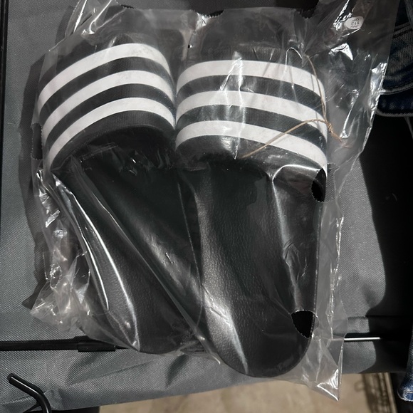 Brand new adidas sandals. Have sizes 9, and 10. - Picture 1 of 2